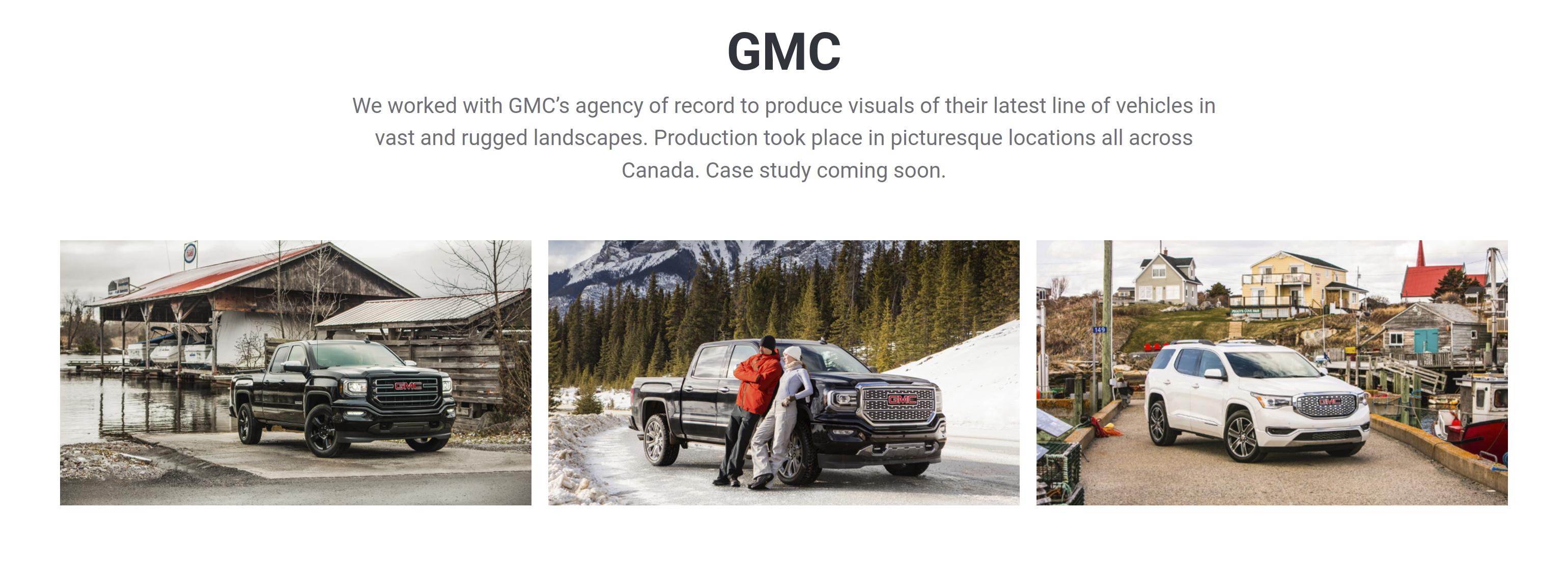 GMC brand storytelling