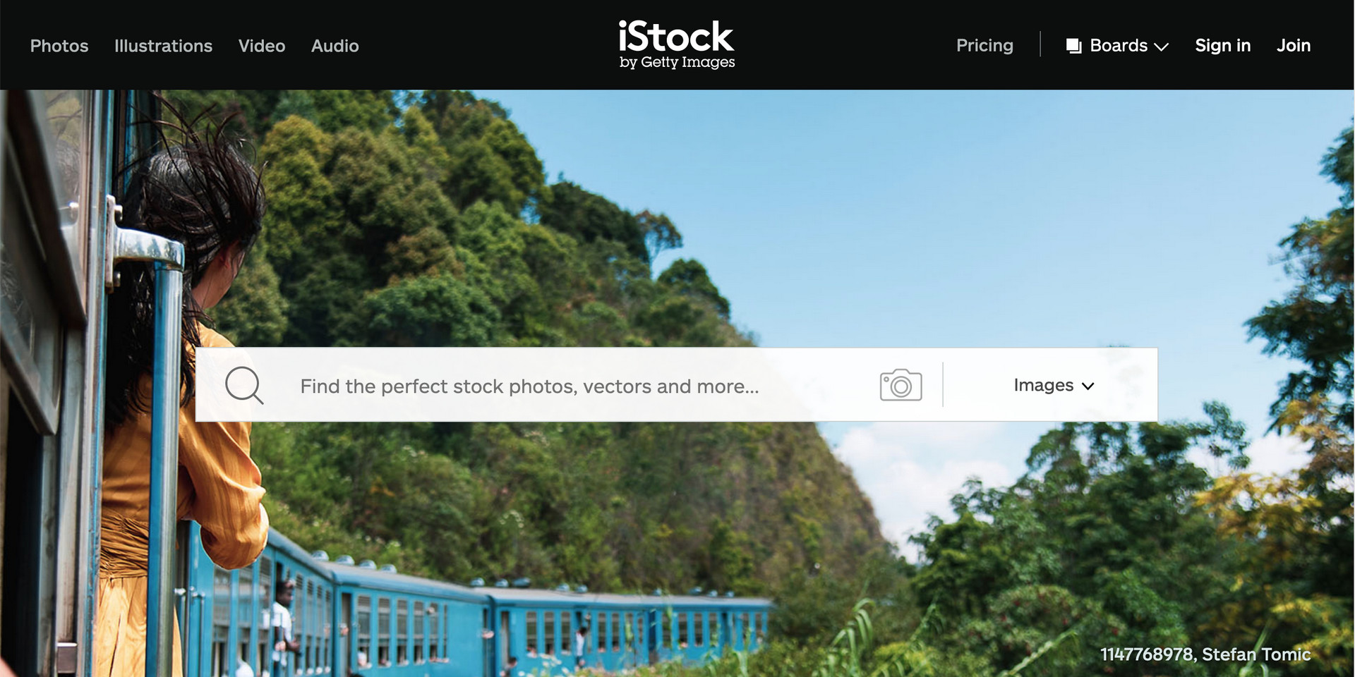 iStock website