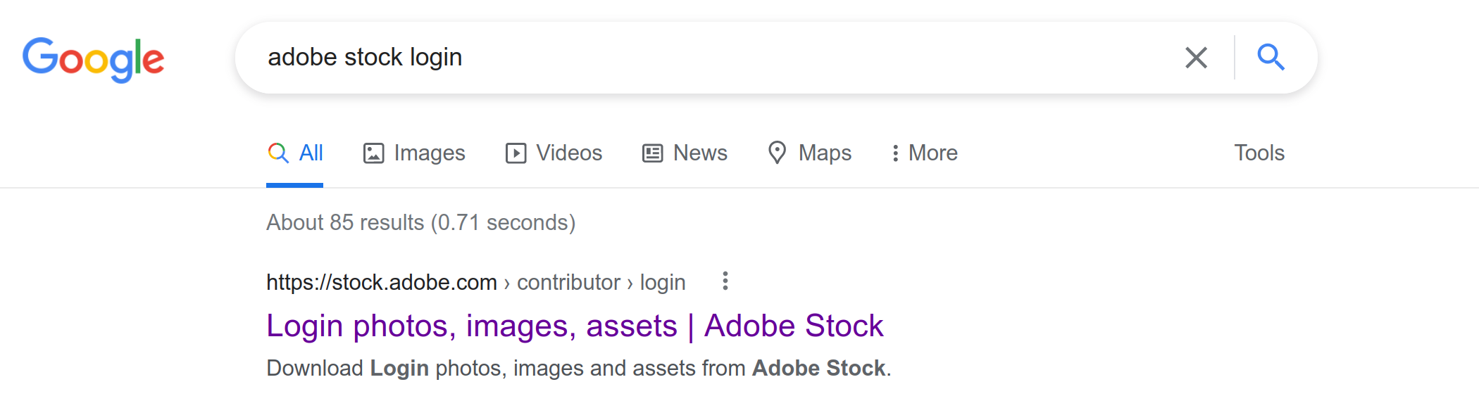 Google login portfolio