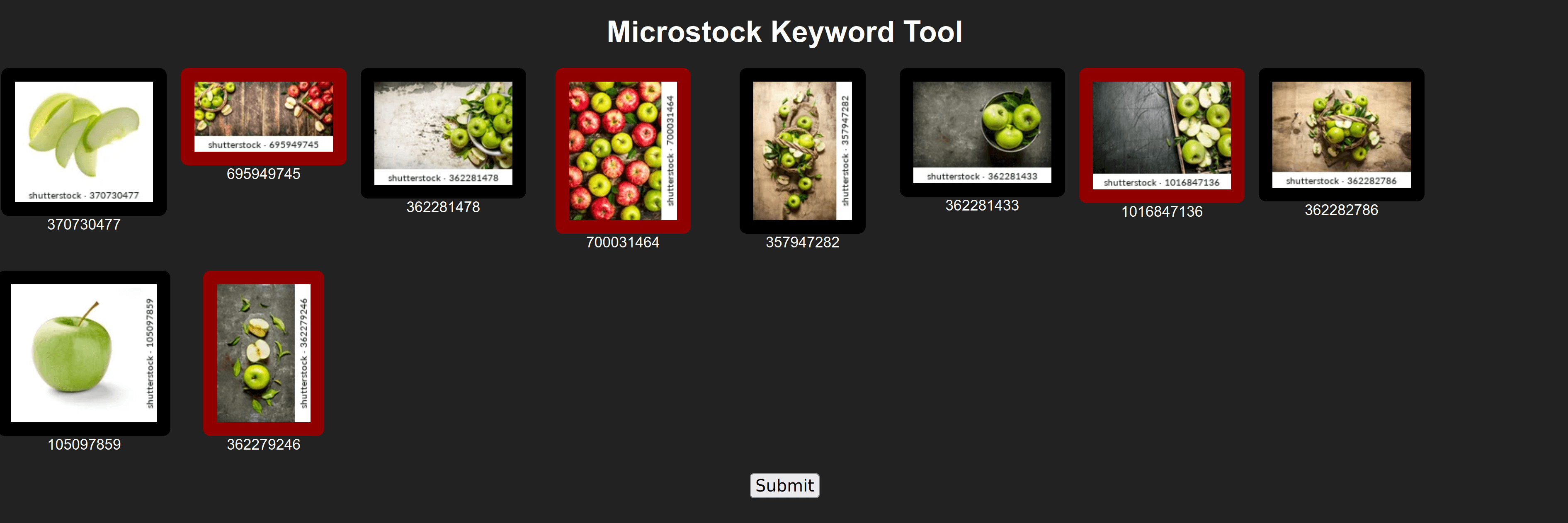 MicrostockGroup select tool
