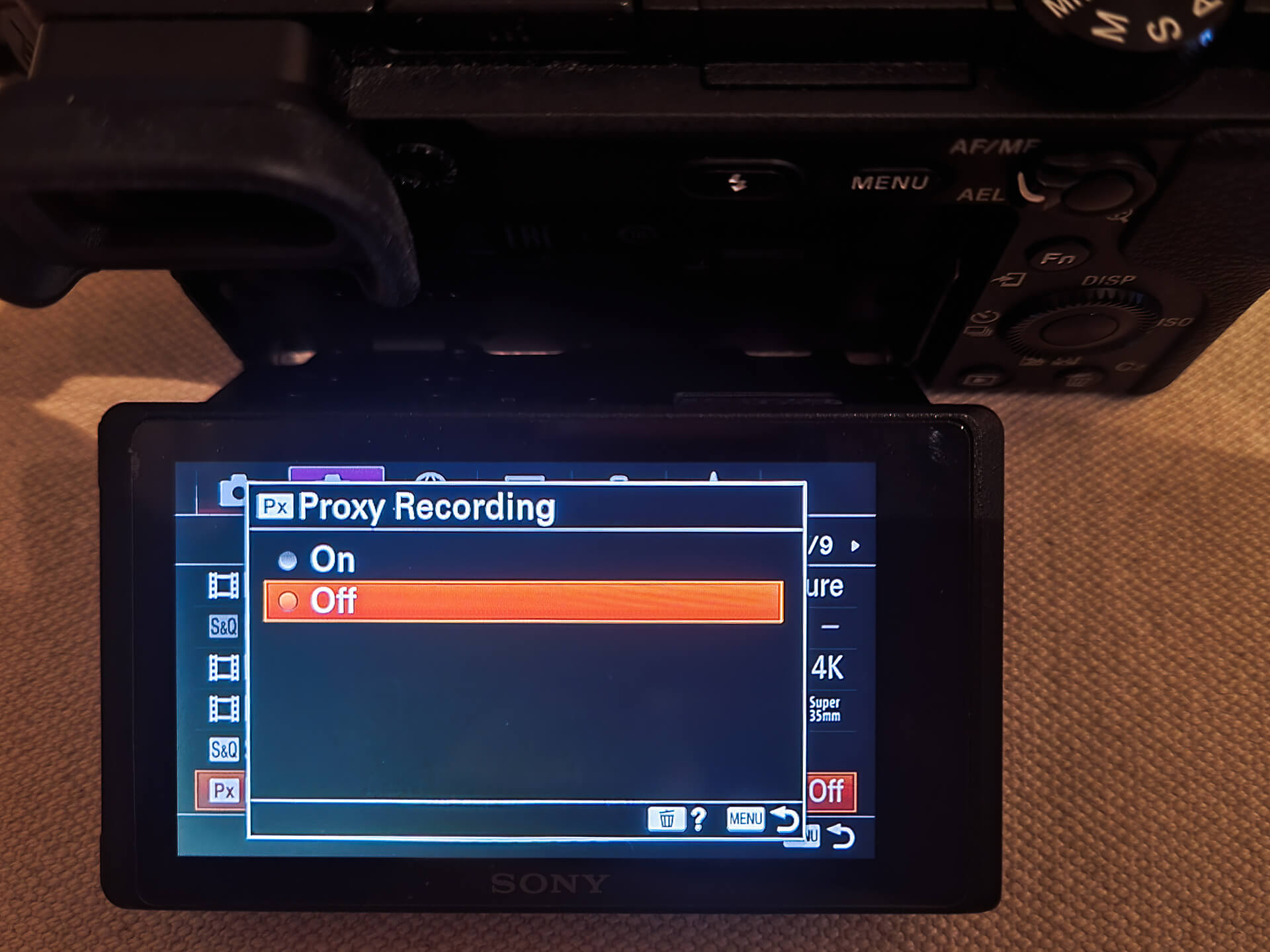 Proxy recording