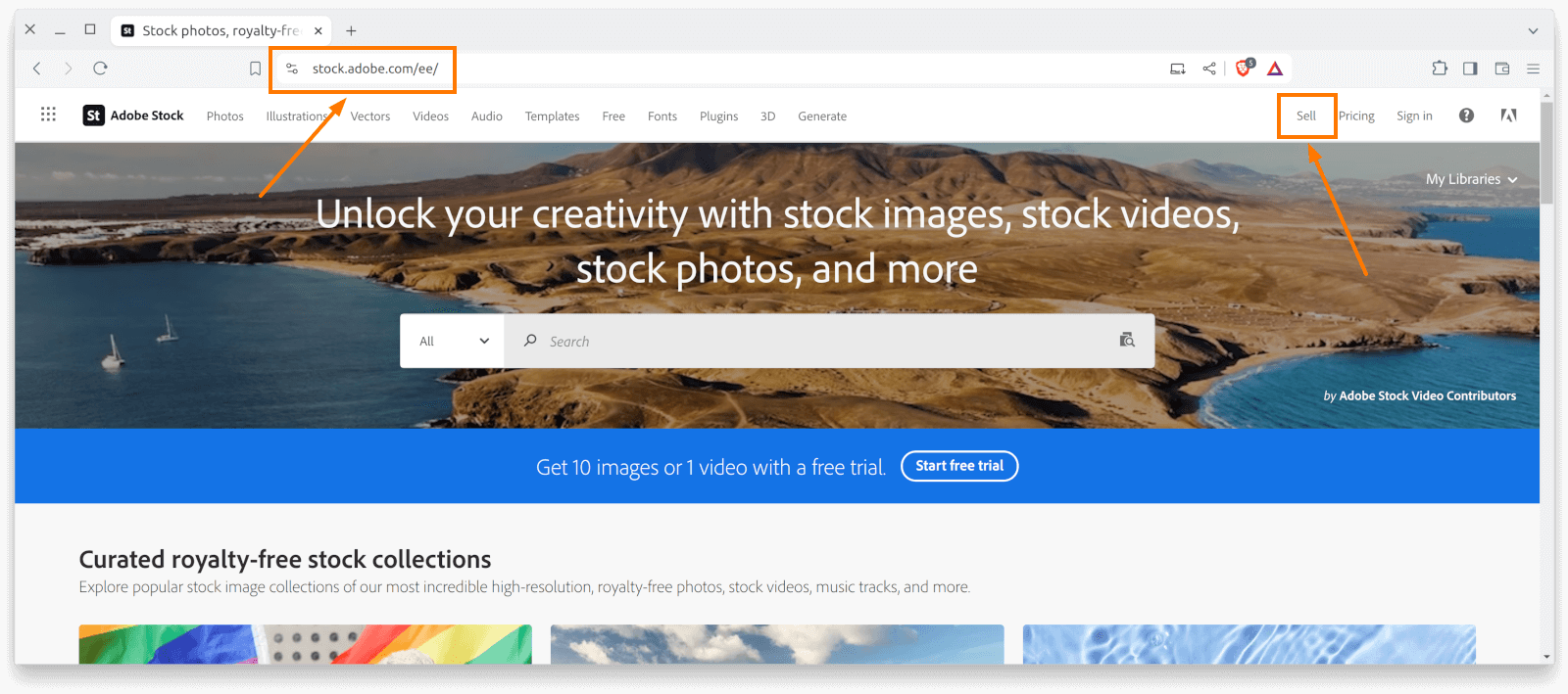 Adobe Stock Portal